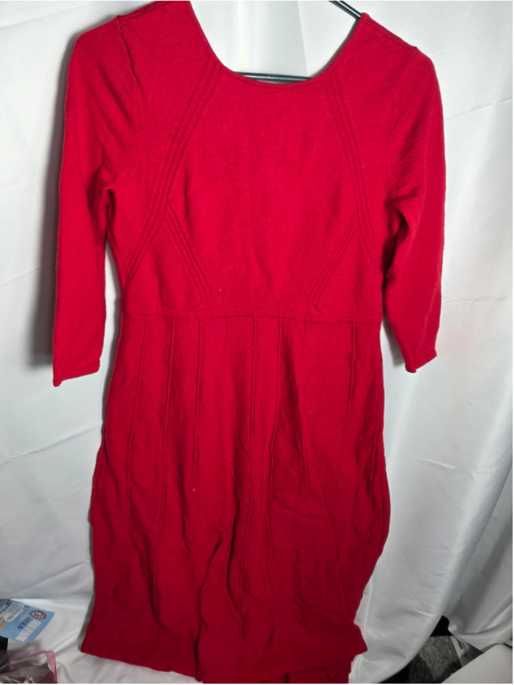 Women's Talbots Red Midi Dress Size M Christmas holidays festive feminine